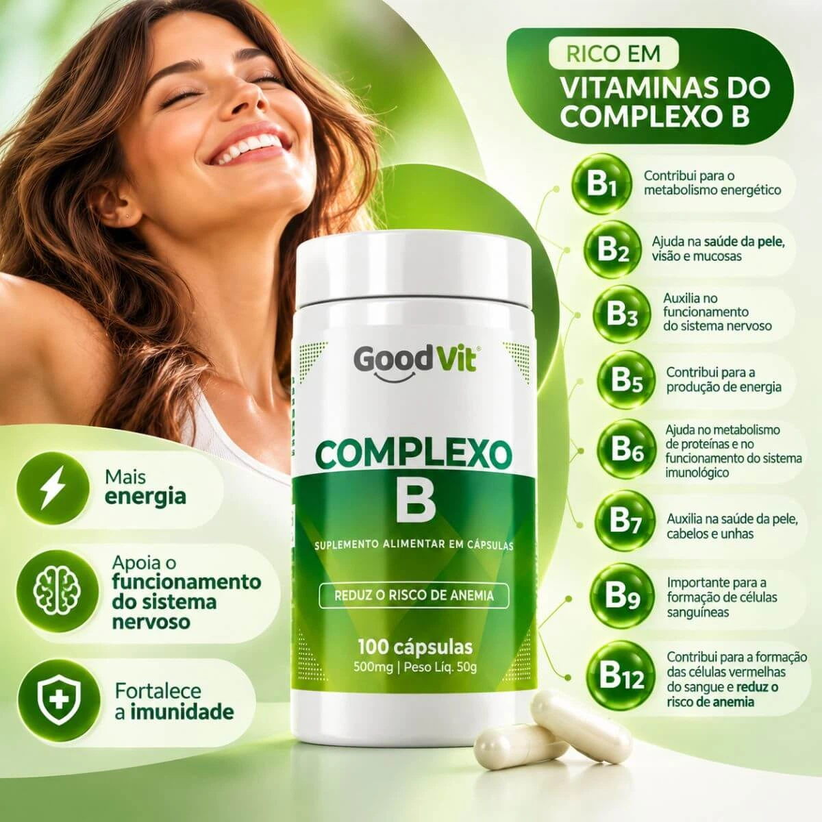 COMPLEXO B 100CPS - GOOD VIT — imagem 3 | Farmácia Resyla