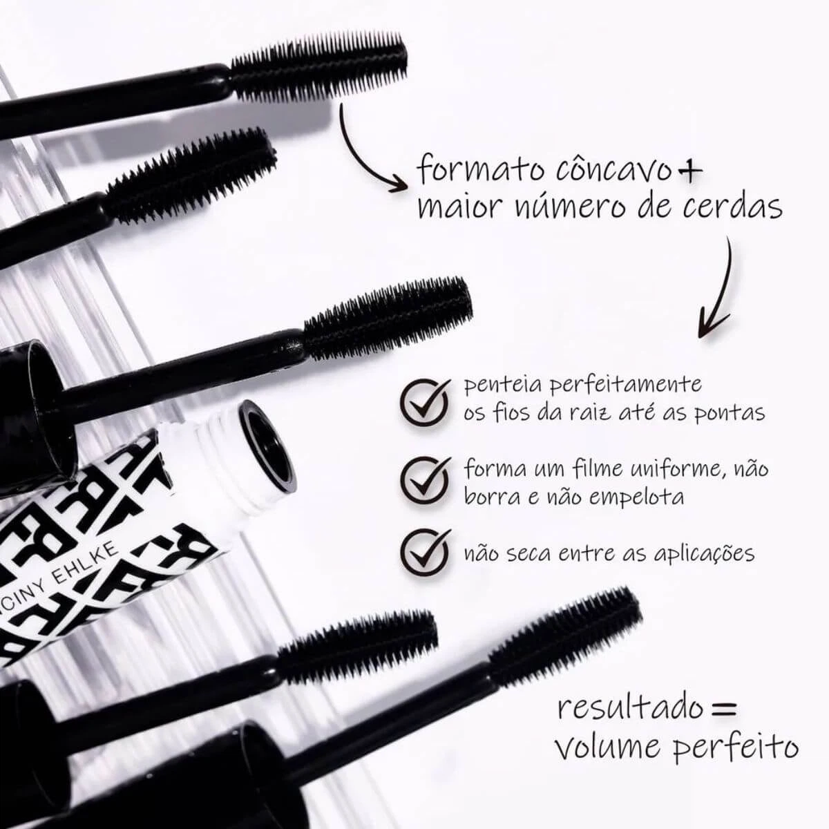 MÁSCARA DE CÍLIOS FRAN BY FRANCINY EHLKE MARAVICHERRY PRETO — imagem 2 | Farmácia Resyla