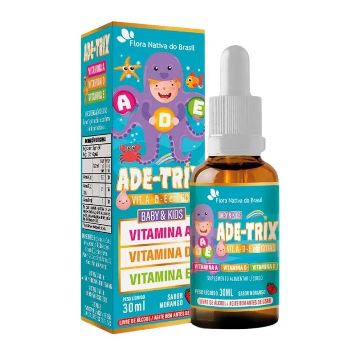 ADE-TRIX B12 MORANGO 30ML - FLORA NATIVA — Flora Nativa | Farmácia Resyla