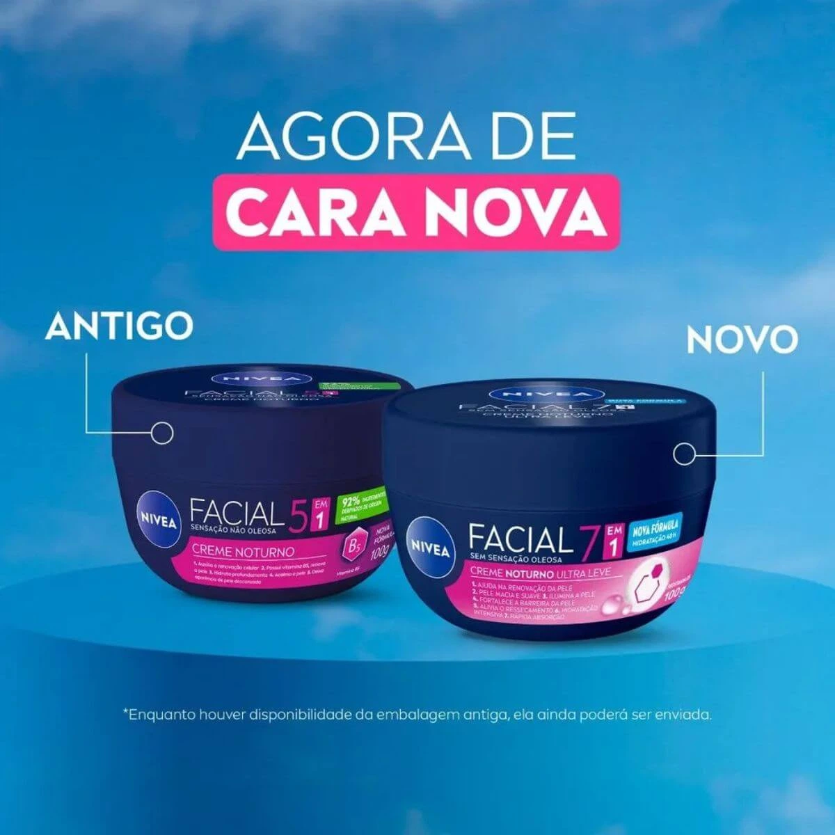CREME FACIAL NIVEA NOTURNO 100G — imagem 5 | Farmácia Resyla