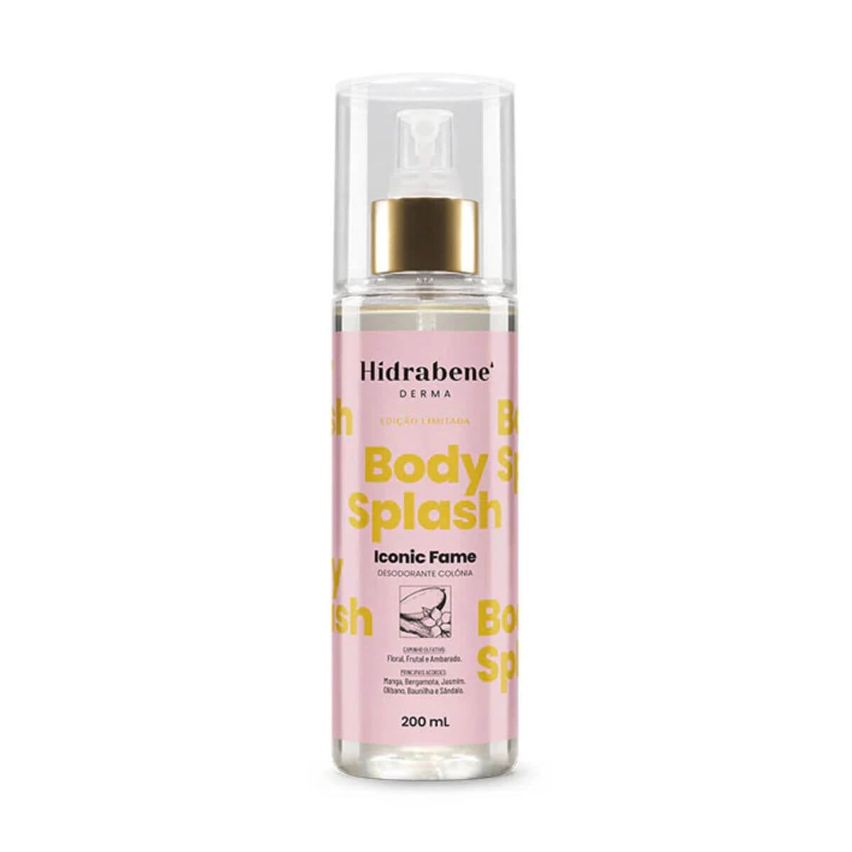 BODY SPLASH HIDRABENE ICONIC FAME 200ML — Hidrabene | Farmácia Resyla