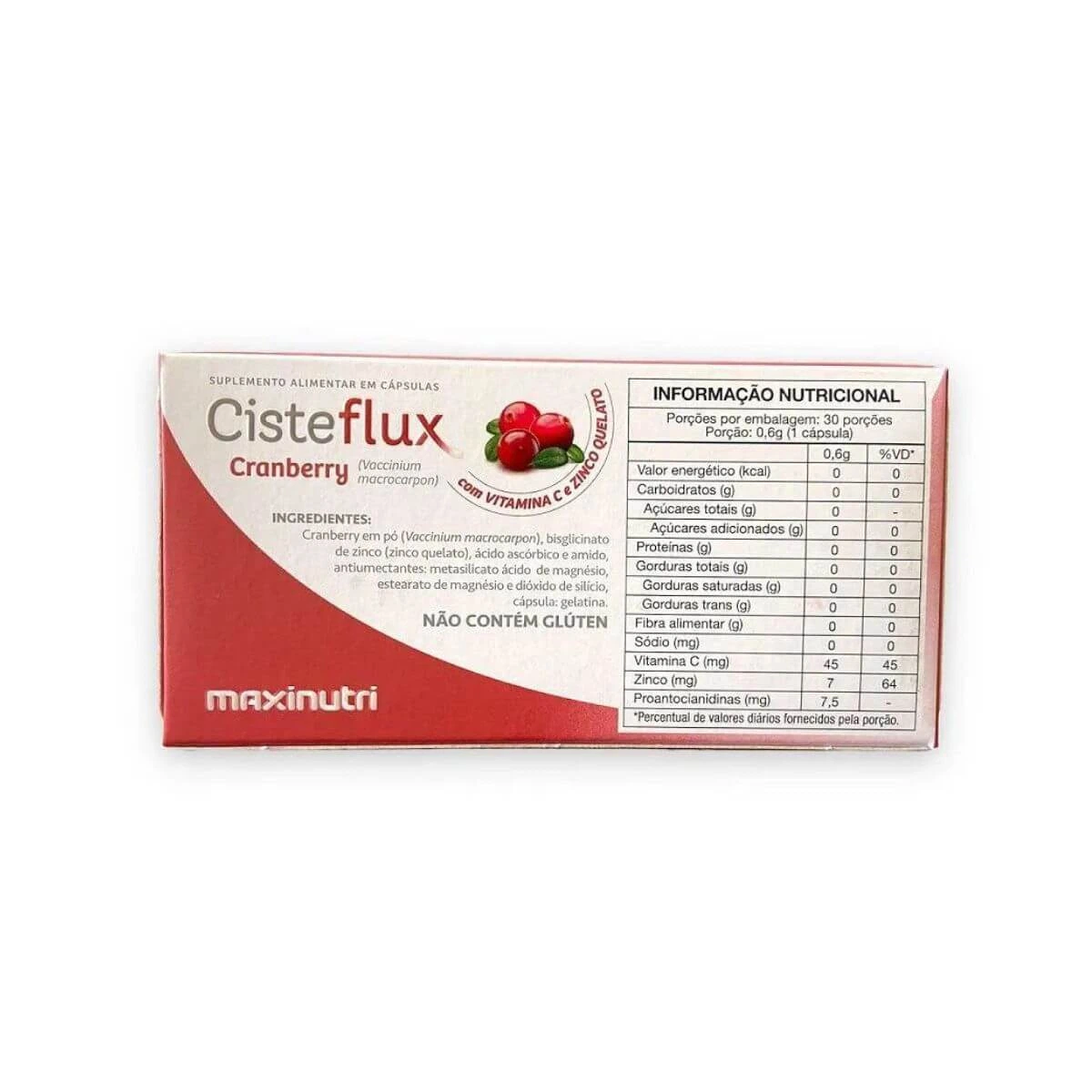 CISTEFLUX 500MG 30CAPS - MAXINUTRI — imagem 2 | Farmácia Resyla