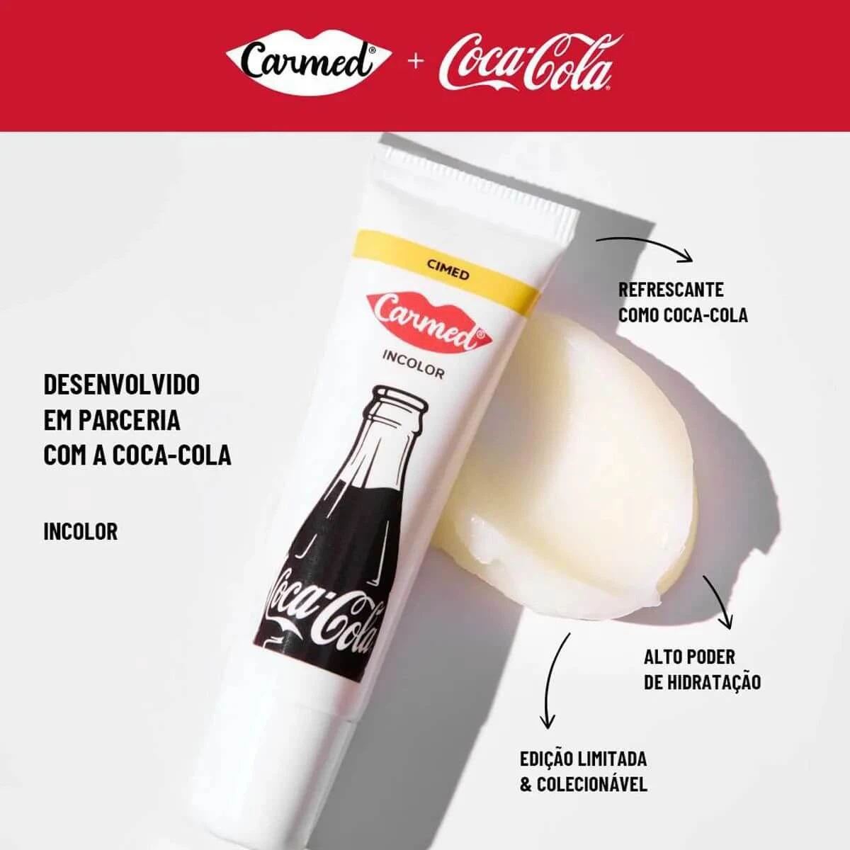HIDRATANTE LABIAL CARMED COCA-COLA INCOLOR 10G — imagem 2 | Farmácia Resyla