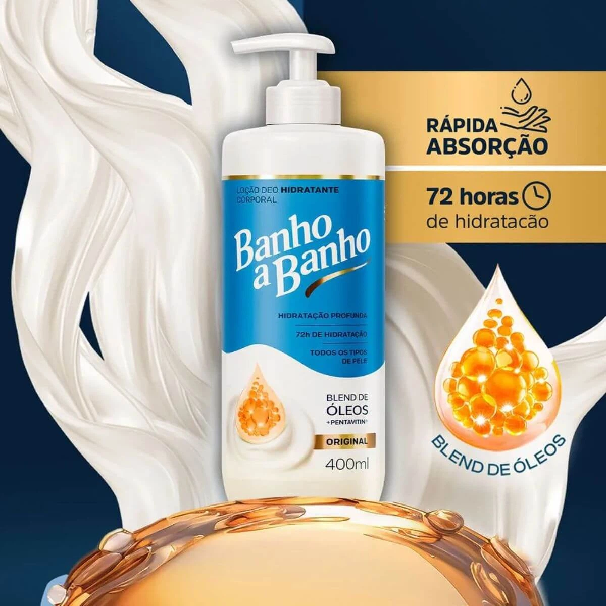 LOÇÃO HIDRATANTE BANHO A BANHO ORIGINAL 400ML — imagem 3 | Farmácia Resyla