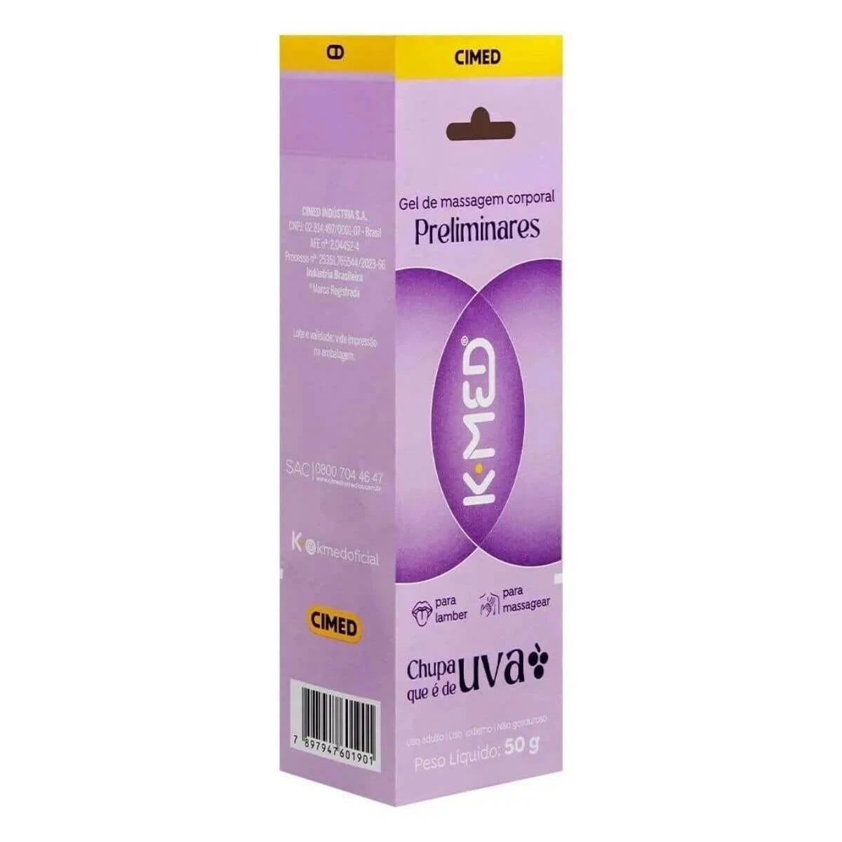 K-MED GEL DE MASSAGEM CHUPA QUE É DE UVA 50G - CIMED — imagem 3 | Farmácia Resyla