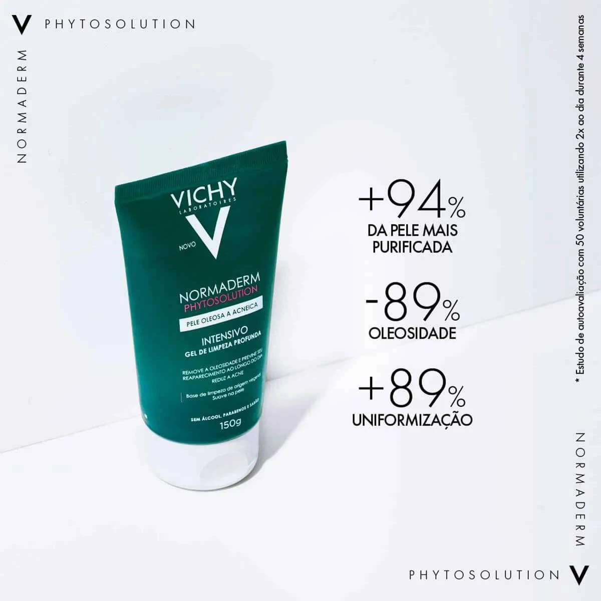 GEL DE LIMPEZA PROFUNDA NORMADERM PHYTOSOLUTION 150G — imagem 4 | Farmácia Resyla