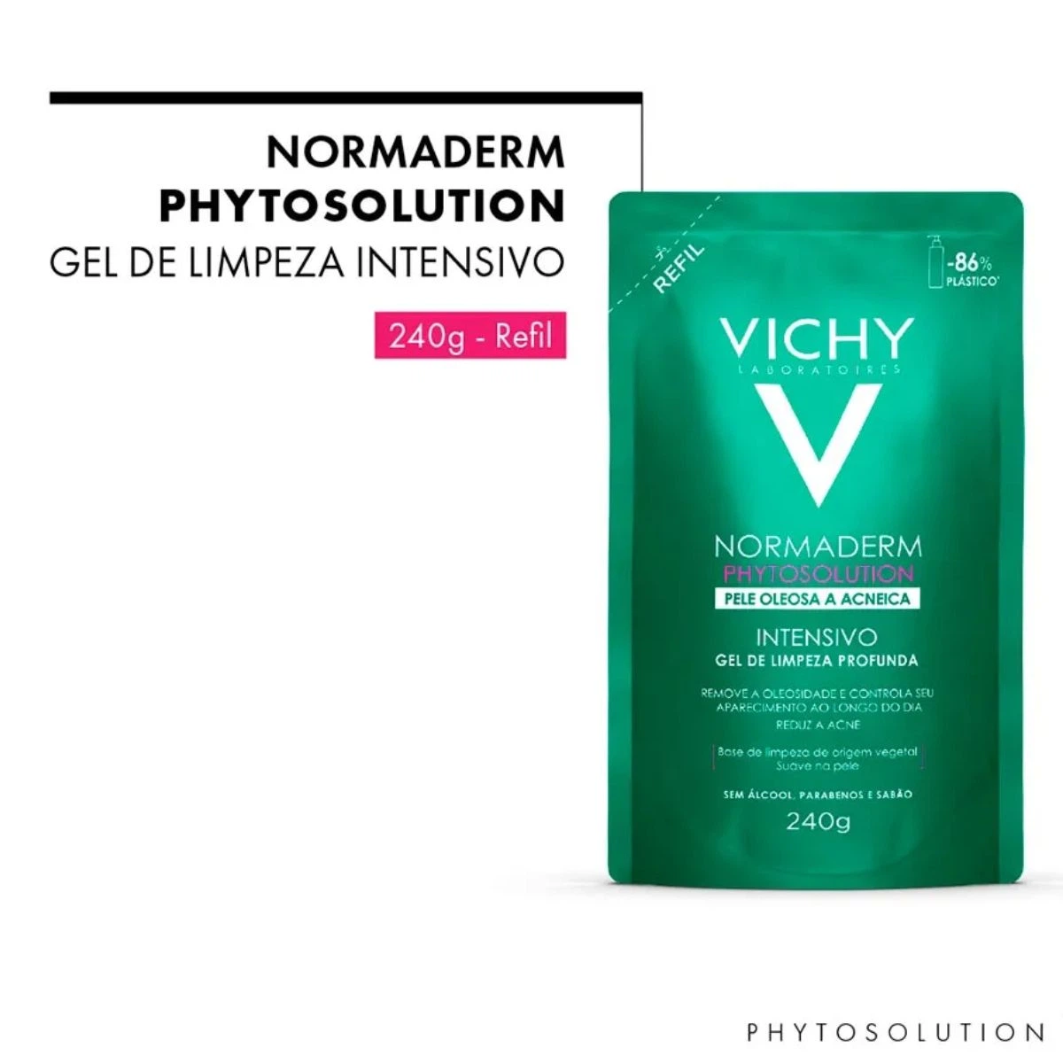 GEL DE LIMPEZA REFIL VICHY NORMADERM PHYTO 240G — imagem 2 | Farmácia Resyla