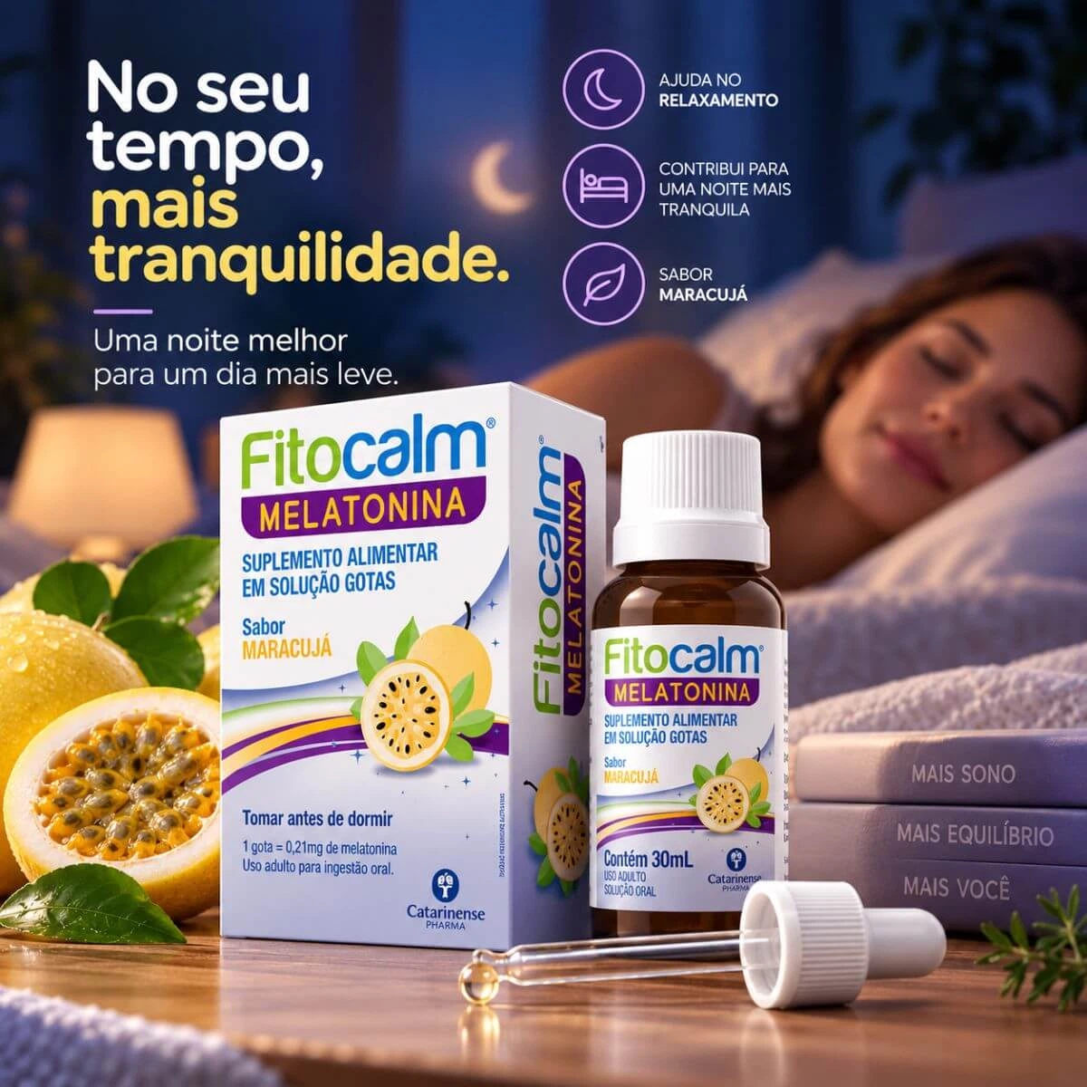 FITOCALM MELATONINA MARACUJA 30ML - CATARINENSE — imagem 3 | Farmácia Resyla