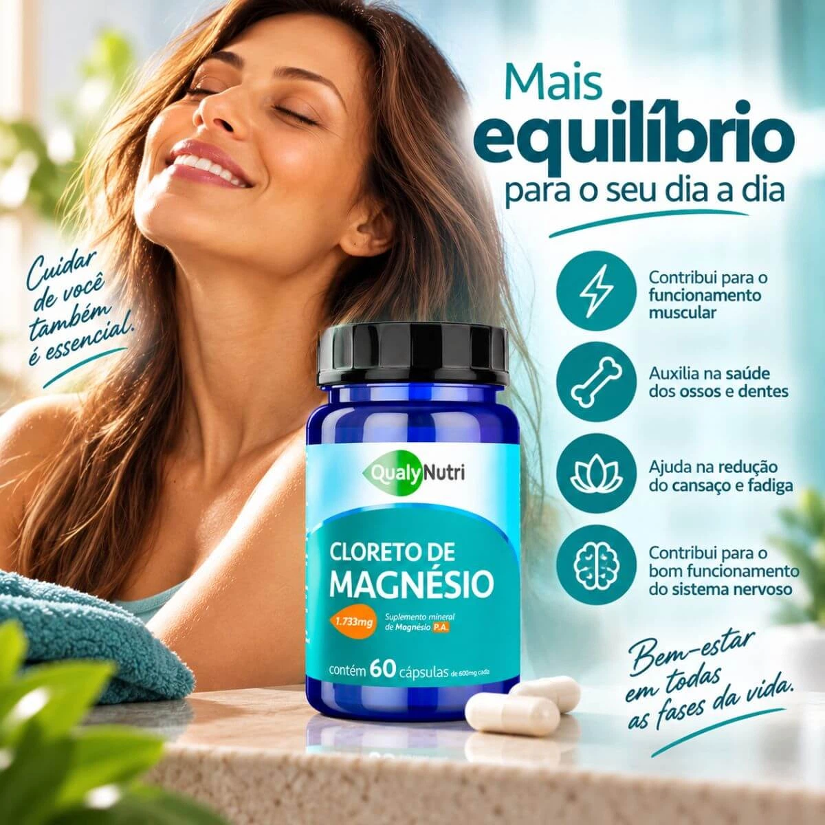 CLORETO DE MAGNÉSIO P.A. 1.733MG 60CP - QUALY NUTRI — imagem 3 | Farmácia Resyla
