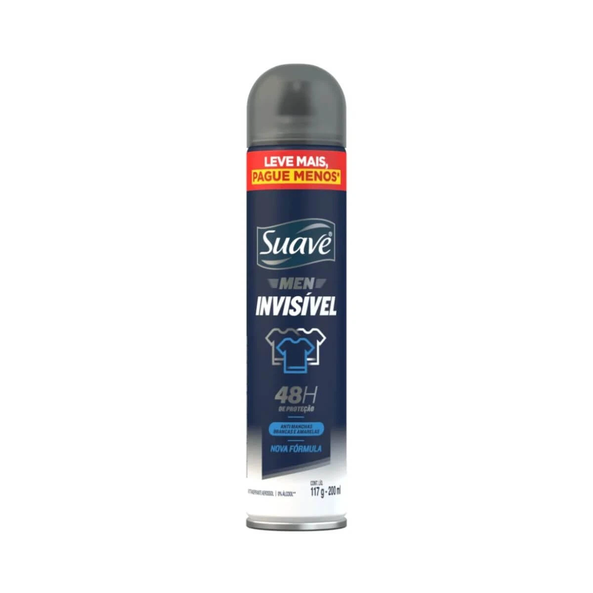 DESODORANTE SUAVE AERO MEN INVISIVEL 200ML — Suave | Farmácia Resyla
