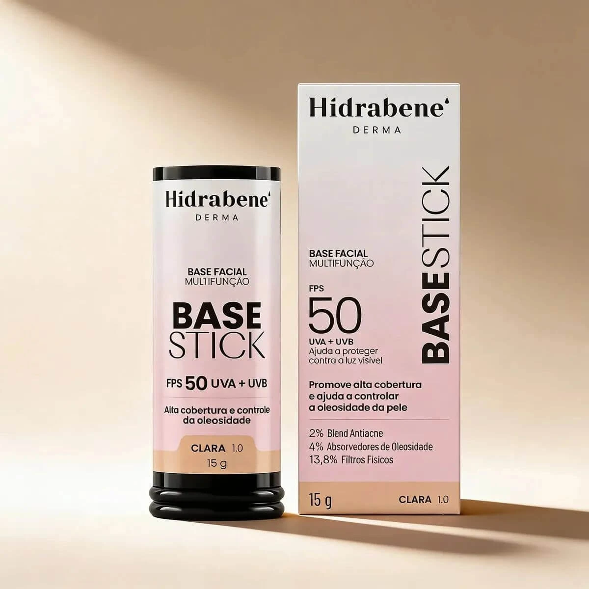 BASE STICK HIDRABENE FPS50 CLARA 1.0 15G — imagem 2 | Farmácia Resyla