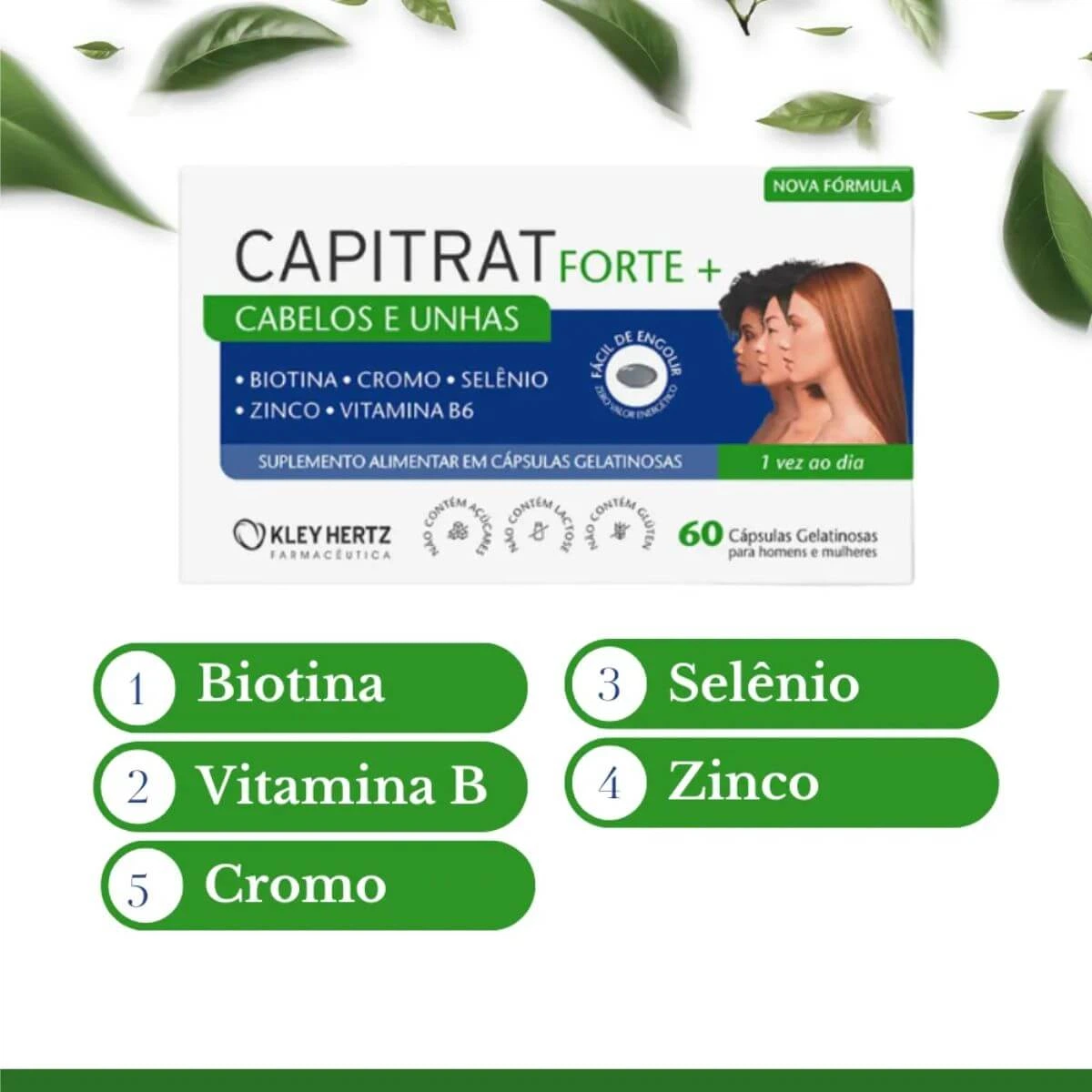 CAPITRAT FORT+ 60 CP - HERTZ — imagem 3 | Farmácia Resyla