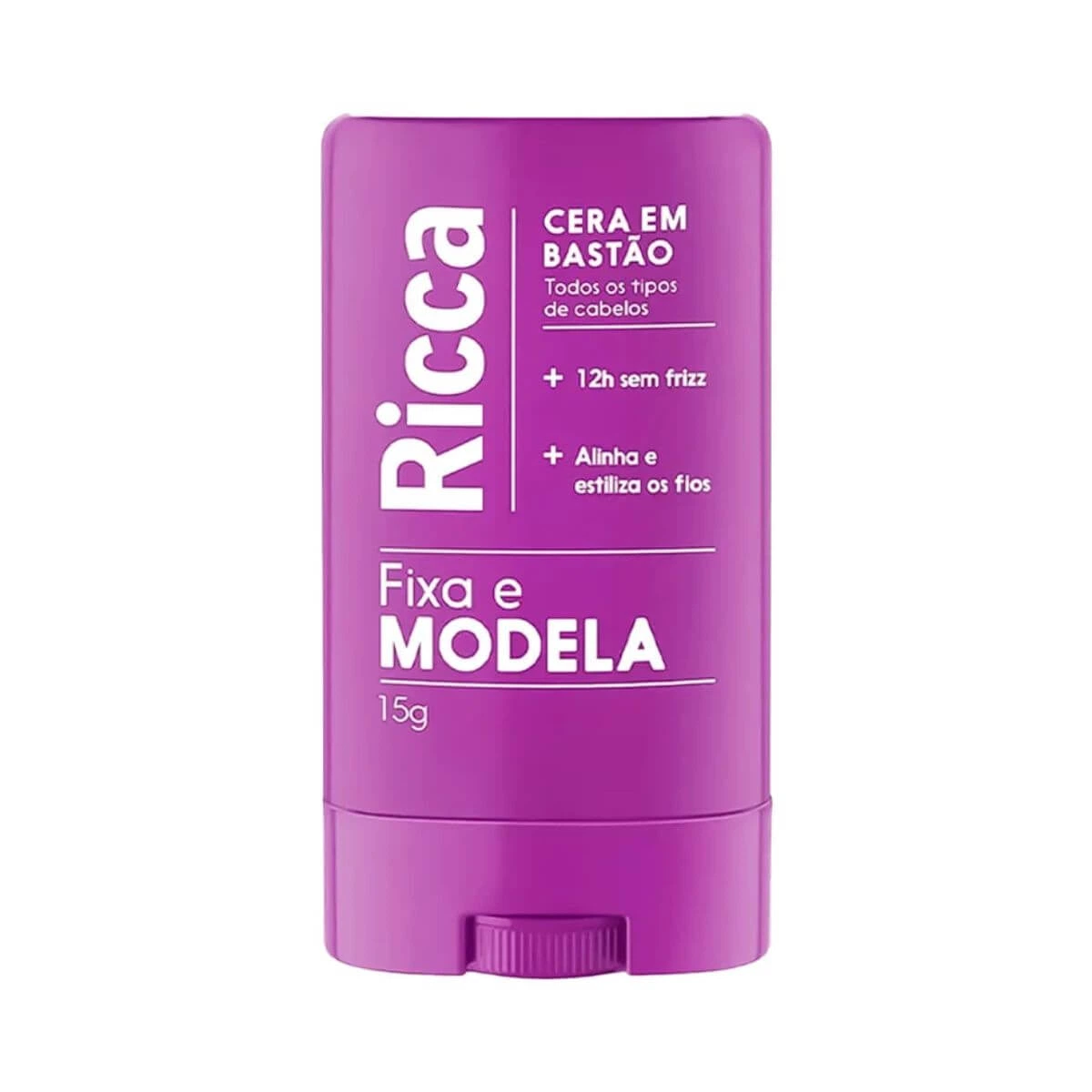 CERA FIXADORA PARA CABELO EM BASTÃO RICCA 15G — Ricca | Farmácia Resyla