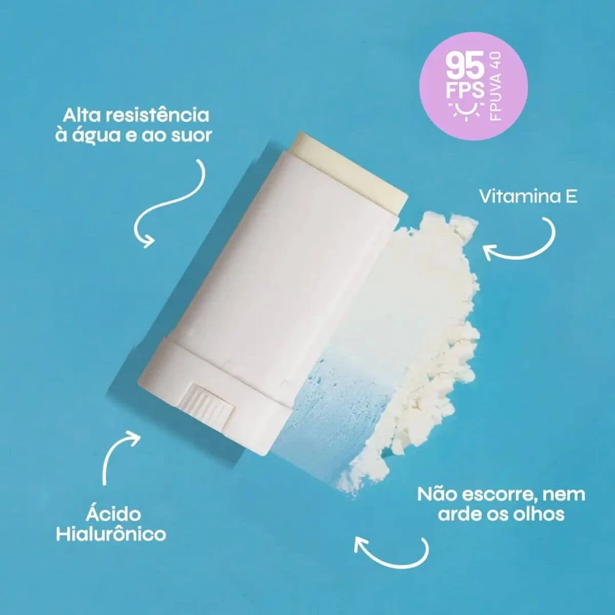 PROTETOR SOLAR FACIAL EM BASTÃO OLLIE FPS95 INCOLOR 14G — imagem 3 | Farmácia Resyla