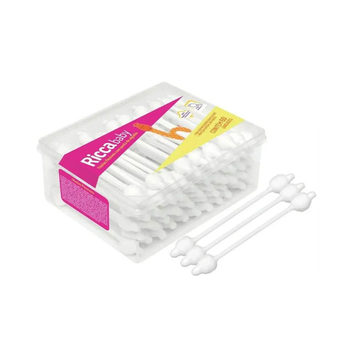 HASTES FLEXÍVEIS RICCA BABY C/60UN — Ricca | Farmácia Resyla