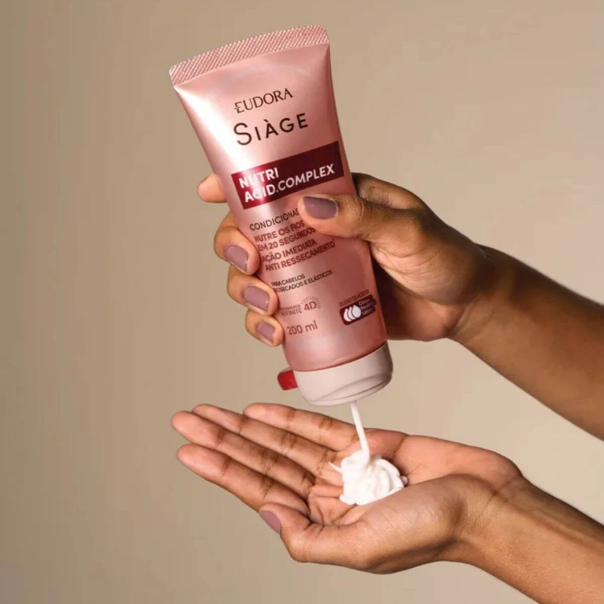 CONDICIONADOR EUDORA SIAGE NUTRI ACID COMPLEX 200ML — imagem 4 | Farmácia Resyla