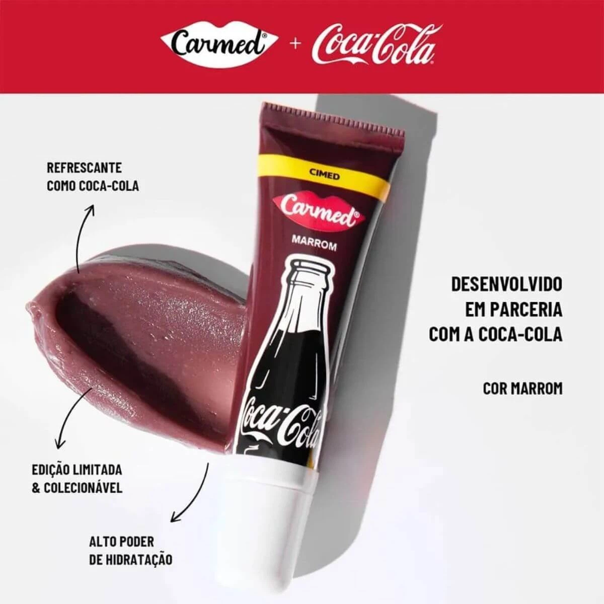 HIDRATANTE LABIAL CARMED COCA-COLA MARROM 10G — imagem 2 | Farmácia Resyla