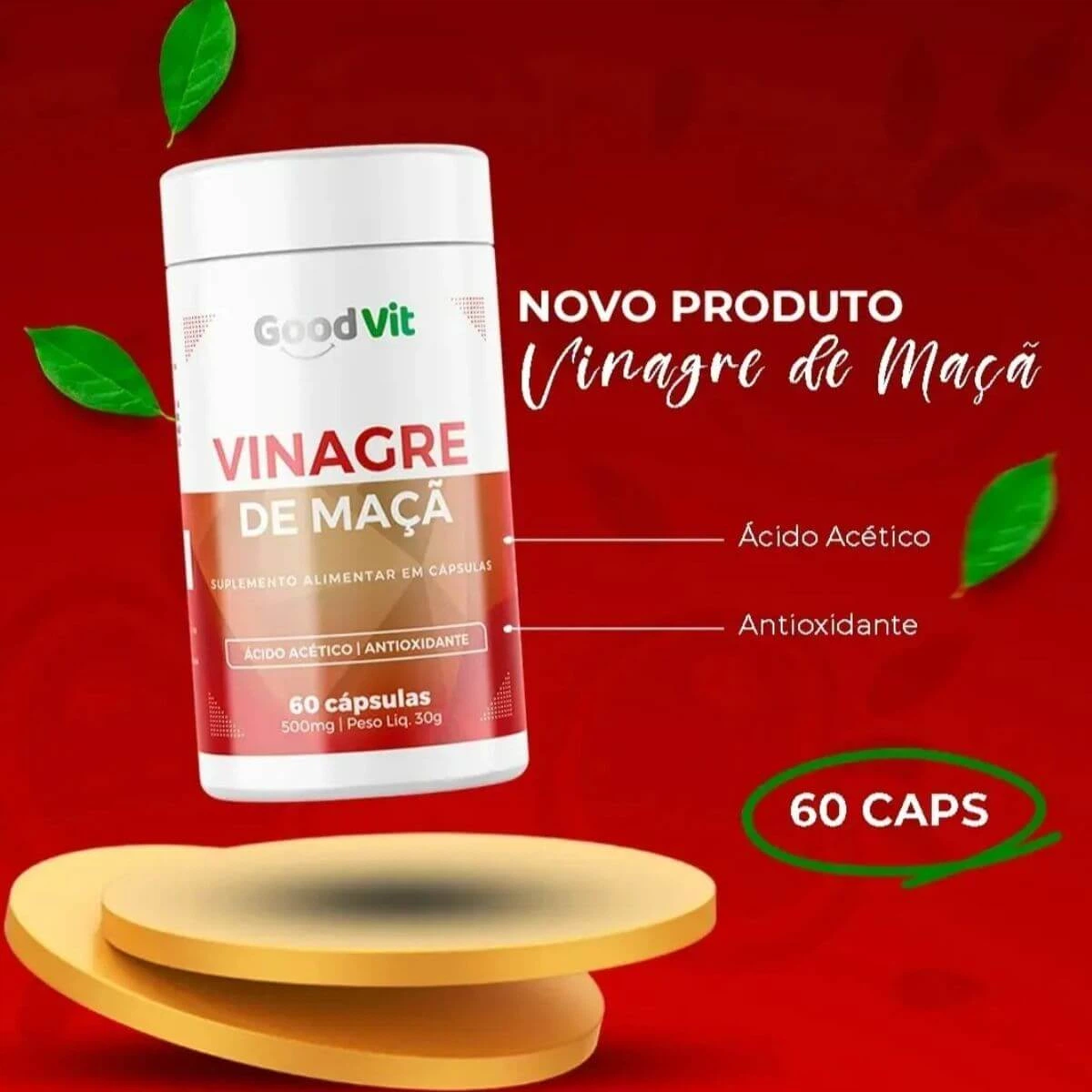 VINAGRE DE MAÇÃ 60CAPS - GOOD VIT — imagem 2 | Farmácia Resyla