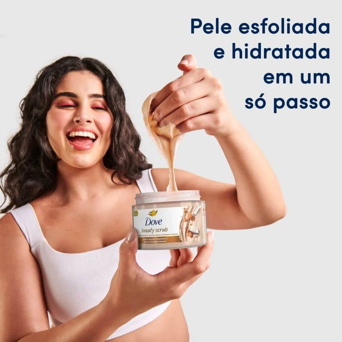 SABONETE ESFOLIANTE DOVE BEAUTY SCRUB COCO E AÇÚCAR MASCAVO 280G — imagem 3 | Farmácia Resyla