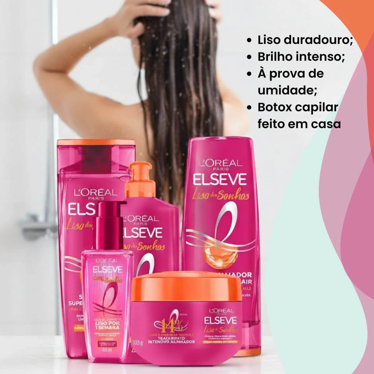 KIT COMPLETO 5% OFF LINHA ELSEVE LISO DOS SONHOS ALINHADOR — imagem 2 | Farmácia Resyla