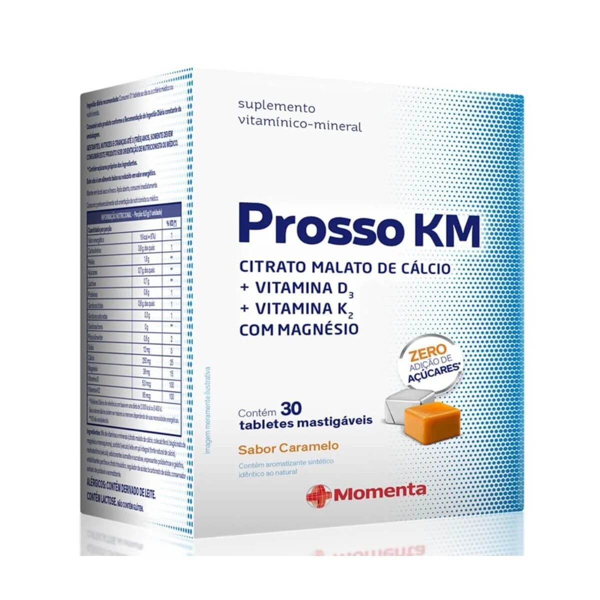 PROSSO KM 30 TABLETES MASTIGÁVEIS - MOMENTA — Momenta | Farmácia Resyla