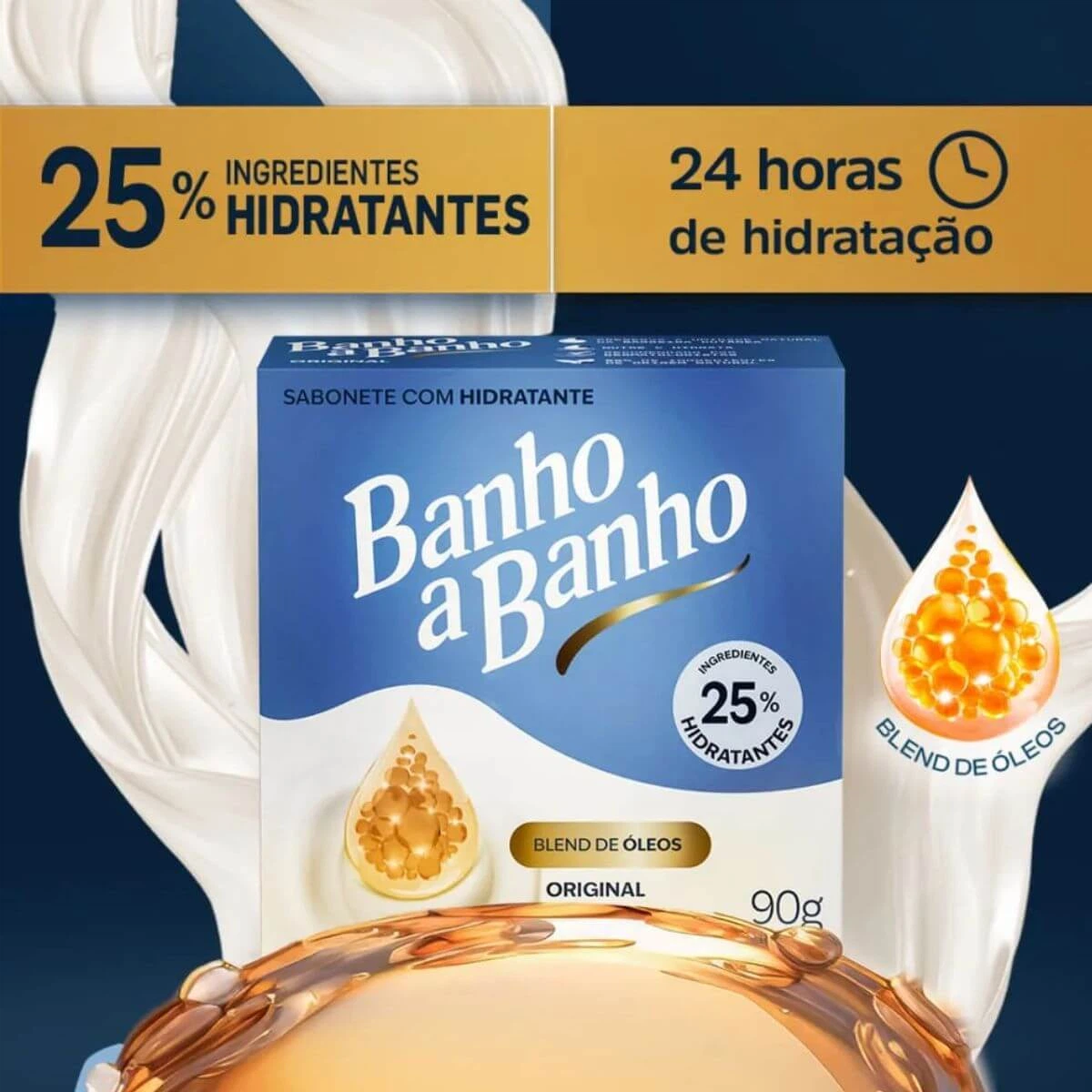 SABONETE EM BARRA BANHO A BANHO ORIGINAL 90G — imagem 2 | Farmácia Resyla