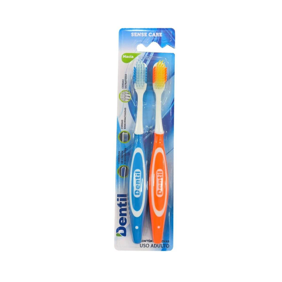 ESCOVA DE DENTE DENTIL MACIA SENSE CARE 2UN — Dentil | Farmácia Resyla
