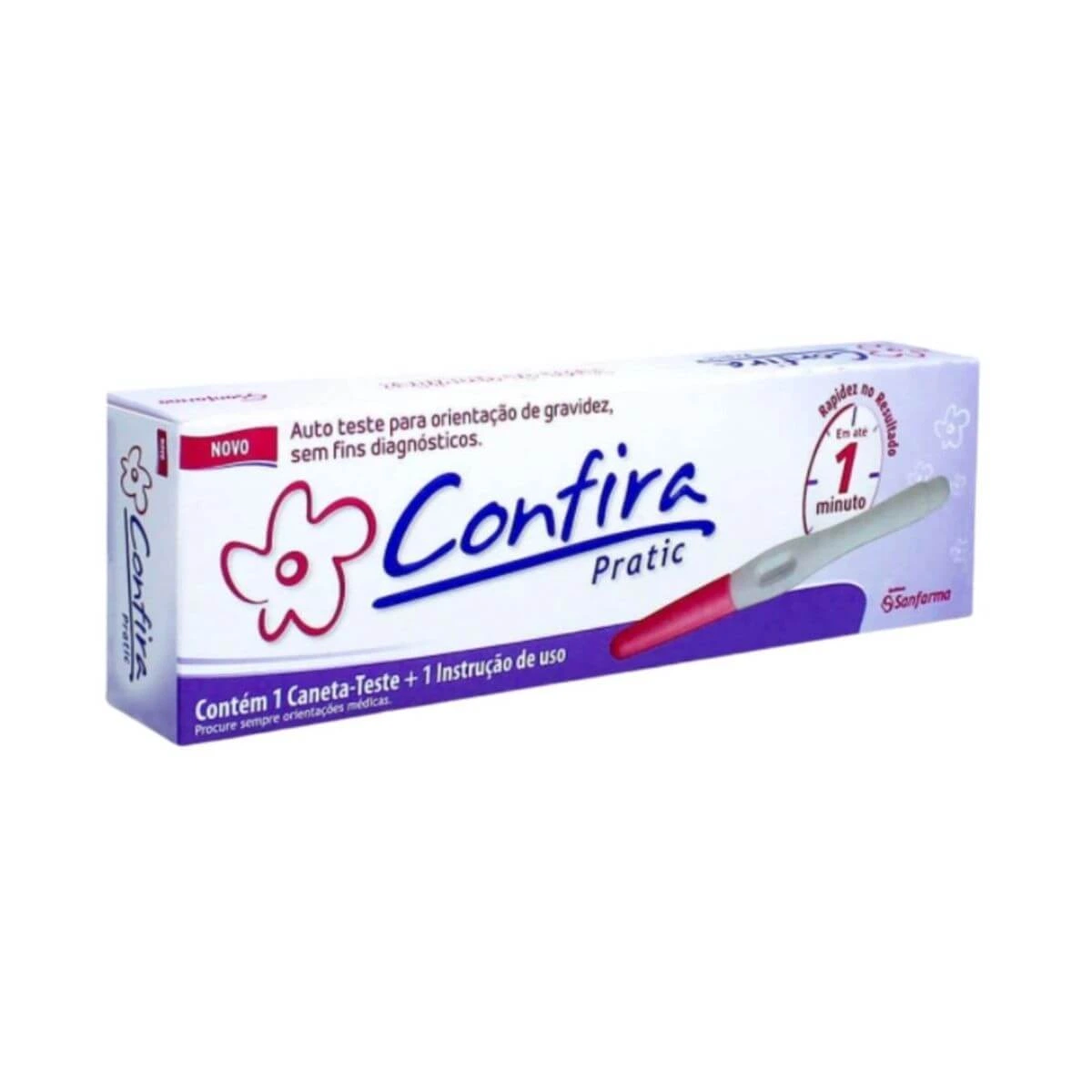 TESTE DE GRAVIDEZ CANETA CONFIRA - SANFARMA — Sanfarma | Farmácia Resyla