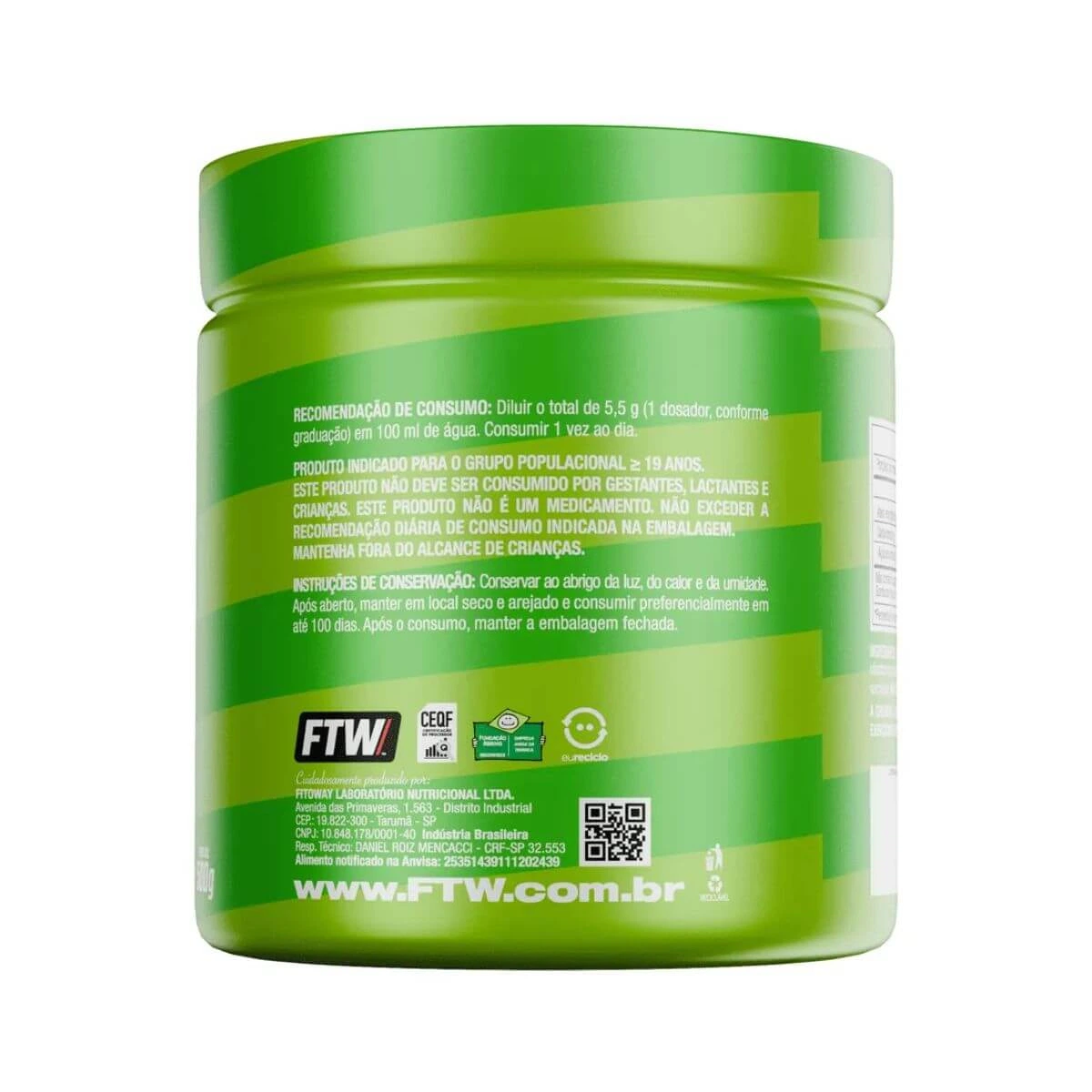 CREATINA DELICIOUS FTW LIMAO 500G — imagem 4 | Farmácia Resyla