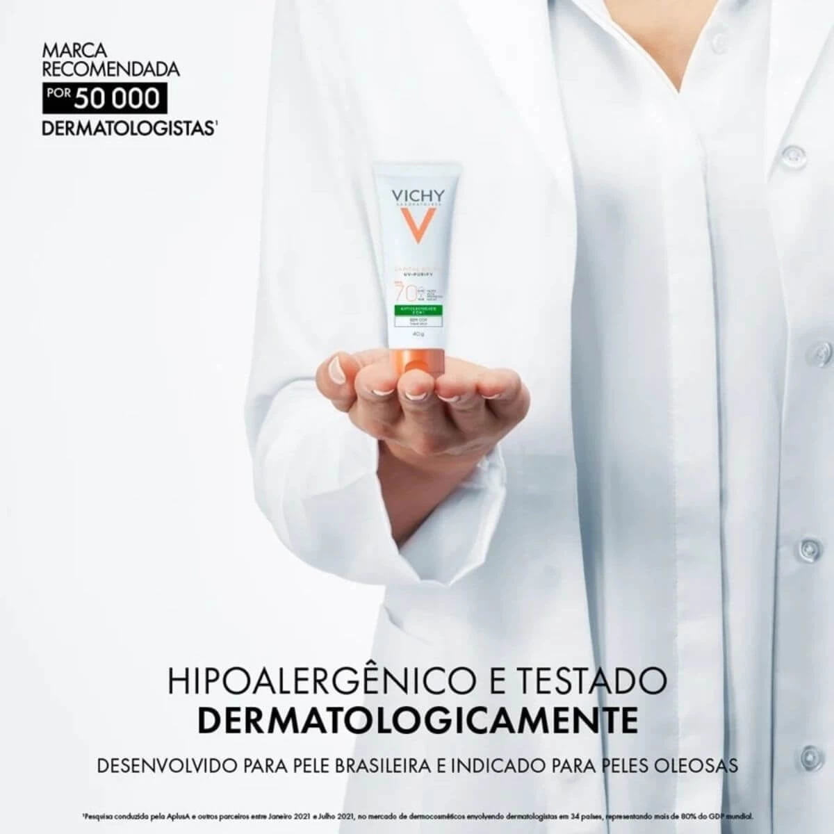 PROTETOR FACIAL VICHY CP UV-PURIFY FPS70 CLARA 40G — imagem 4 | Farmácia Resyla
