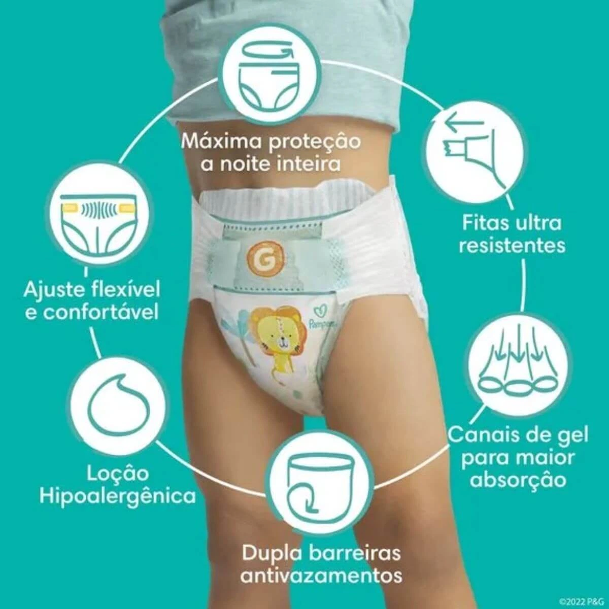 FRALDA PAMPERS CONFORTSEC FORTEBAG XXG 56UN — imagem 2 | Farmácia Resyla