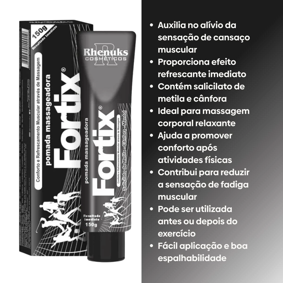 POMADA MASSAGEADORA RHENUKS FORTIX 150G — imagem 2 | Farmácia Resyla