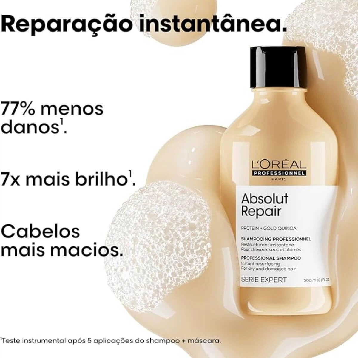 REFIL SHAMPOO LOREAL PROFISSIONAL ABSOLUT REPAIR 240ML — imagem 2 | Farmácia Resyla
