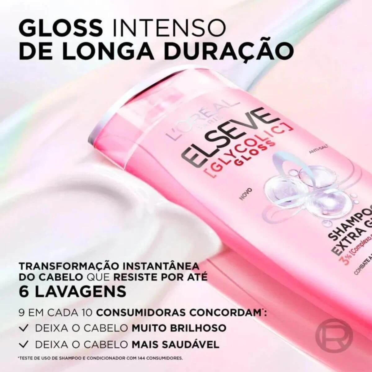 KIT ELSEVE GLYCOLIC GLOSS SHAMPOO 375ML + CONDICIONADOR 170ML — imagem 2 | Farmácia Resyla