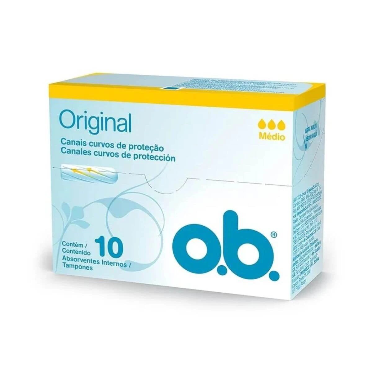 ABSORVENTE INTERNO O.B. MEDIO LEVE 10 PAGUE 8 — O.B. | Farmácia Resyla