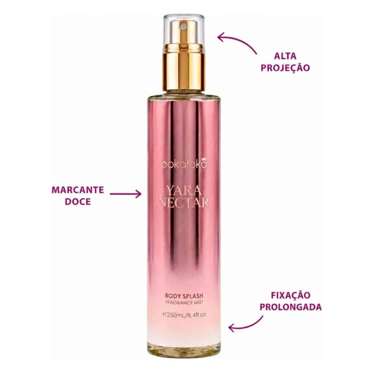 BODY SPLASH POKOLOKA YARA NECTAR 250ML — imagem 3 | Farmácia Resyla