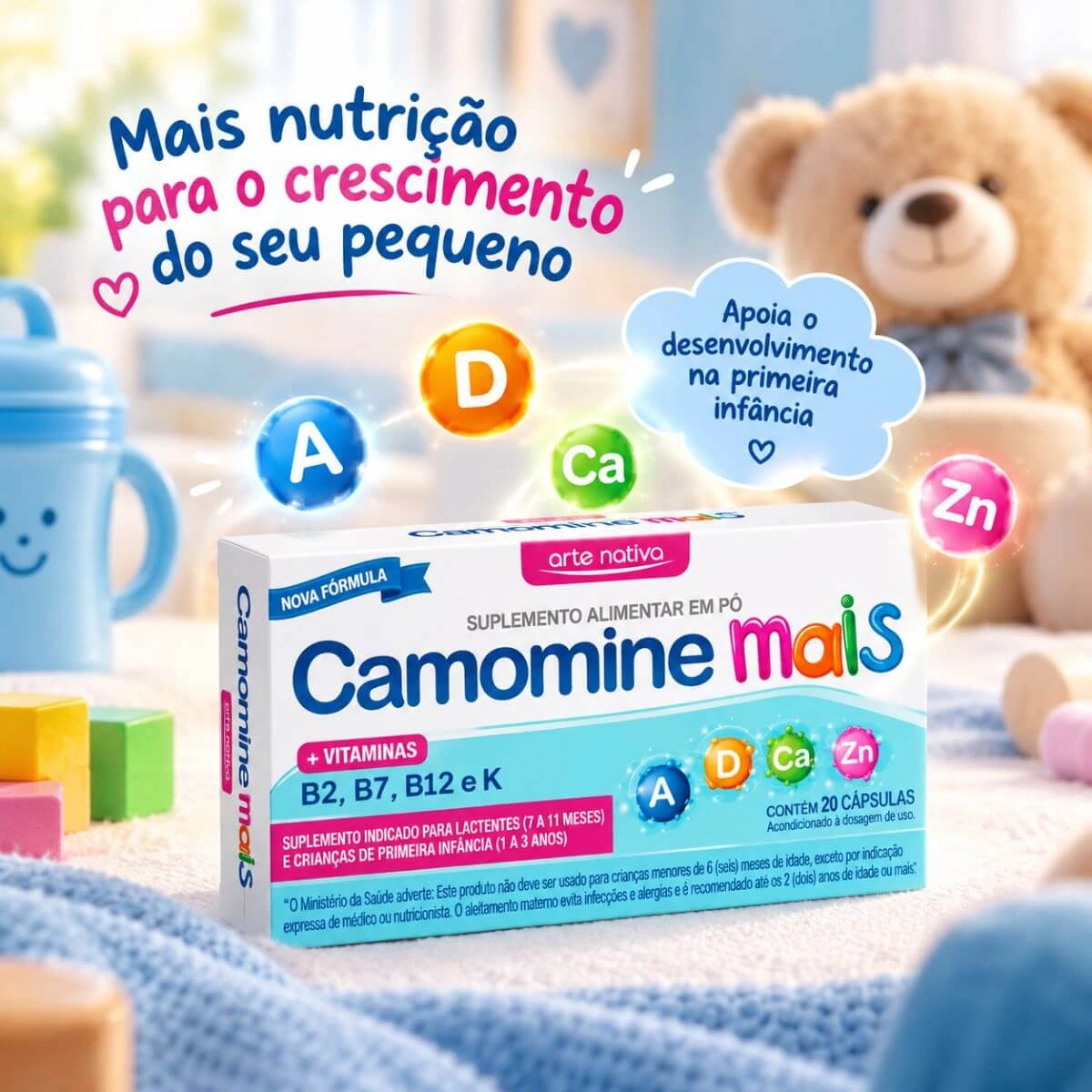 CAMOMINE MAIS 20CAPS - ARTE NATIVA — imagem 3 | Farmácia Resyla