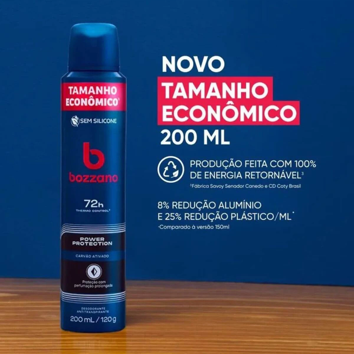 DESODORANTE BOZZANO AERO CARVAO ATIVADO 200ML — imagem 3 | Farmácia Resyla