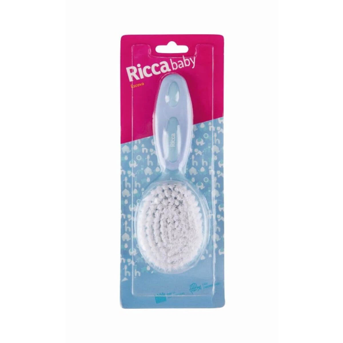 ESCOVA DE CABELO RICCA 1078 BABY AZUL — Ricca | Farmácia Resyla