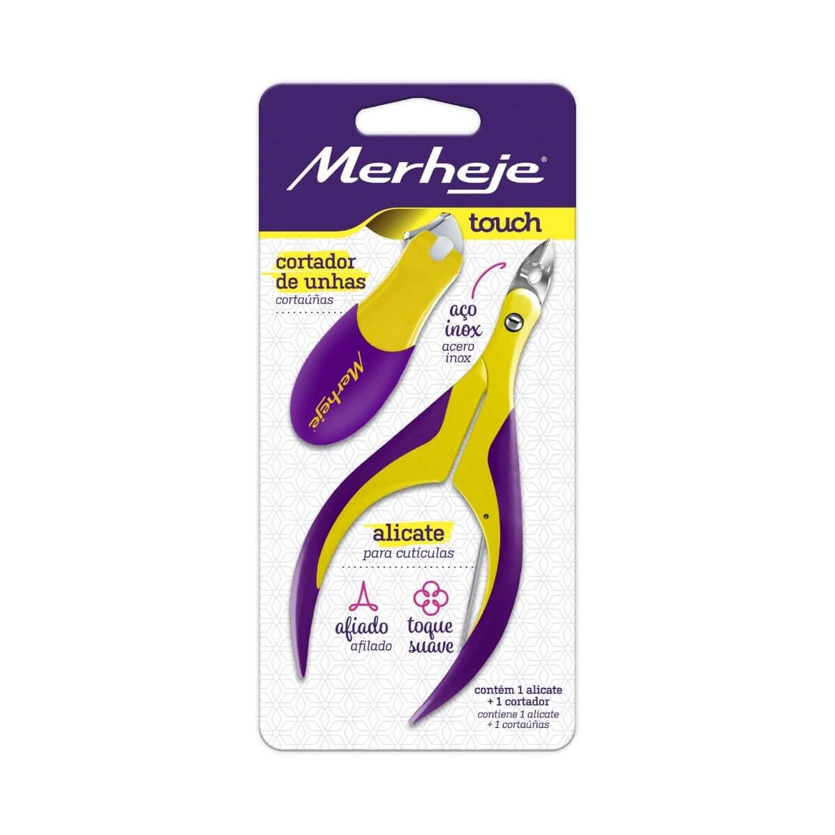 ALICATE + CORTADOR DE UNHA MERHEJE TOUCH — Merheje | Farmácia Resyla