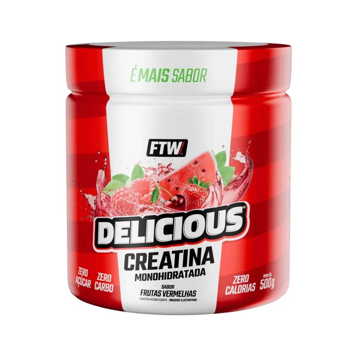CREATINA DELICIOUS FTW FRUTAS VERMELHAS 500G — imagem 2 | Farmácia Resyla