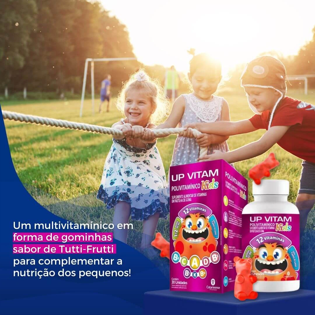 UP VITAM GUMMIES POLIVITAMÍNICO KIDS 30 GOMAS - CATARINENSE — imagem 3 | Farmácia Resyla