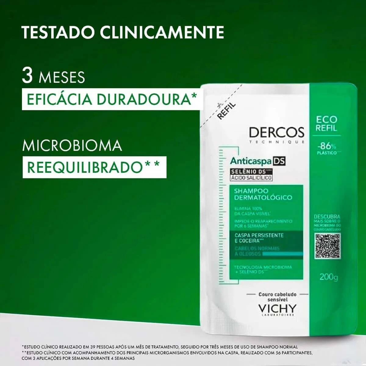 SHAMPOO VICHY DERCOS REFIL ANTICASPA DS NORMAL 200G — imagem 2 | Farmácia Resyla