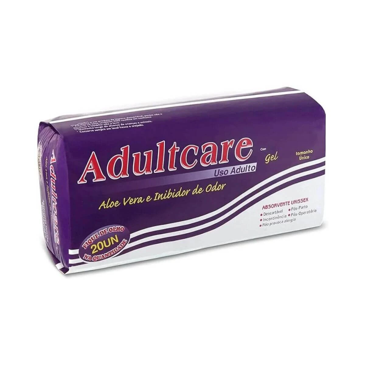 ABSORVENTE GERIÁTRICO ADULTCARE 20UN — Adultcare | Farmácia Resyla