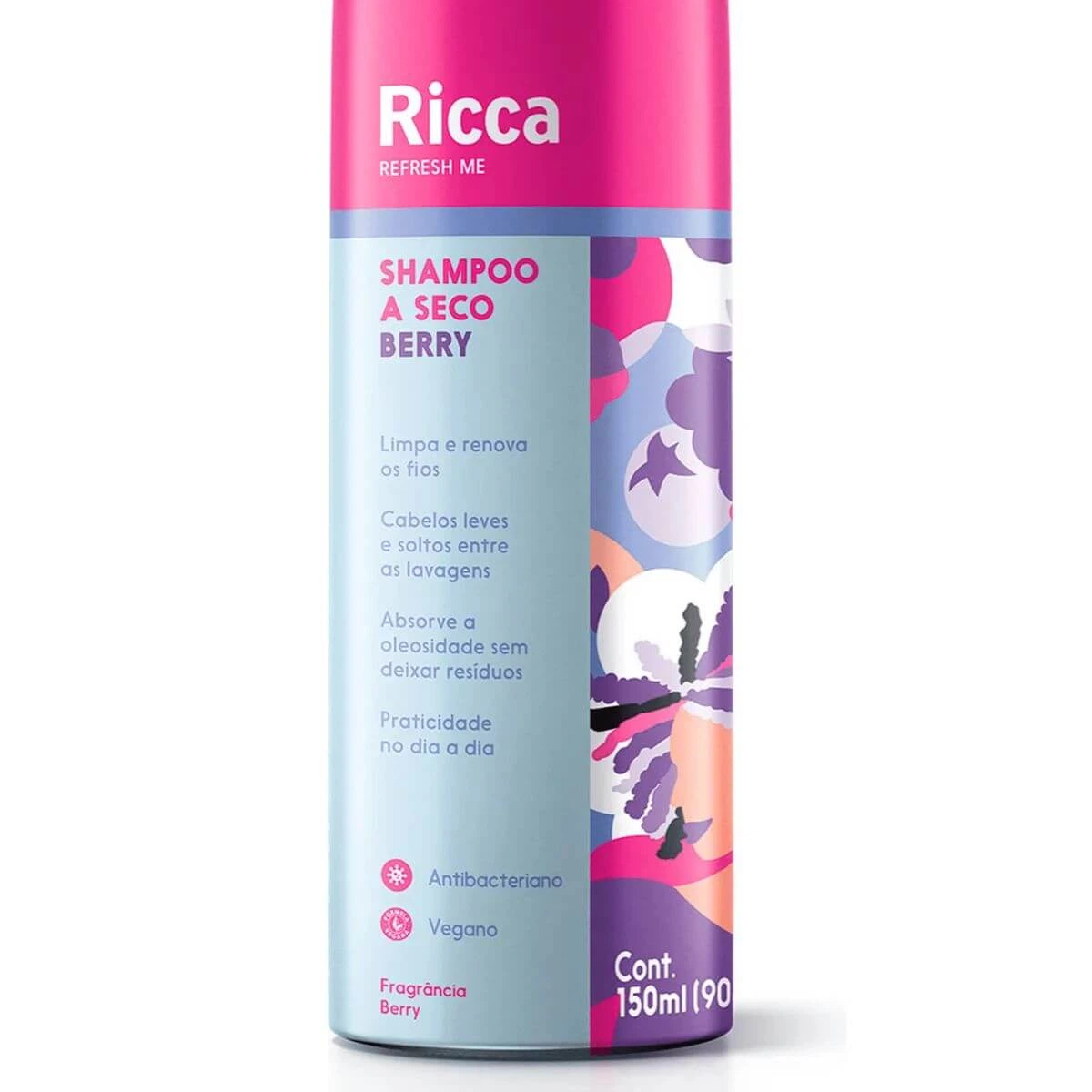 SHAMPOO A SECO RICCA BERRIES 150ML — imagem 3 | Farmácia Resyla