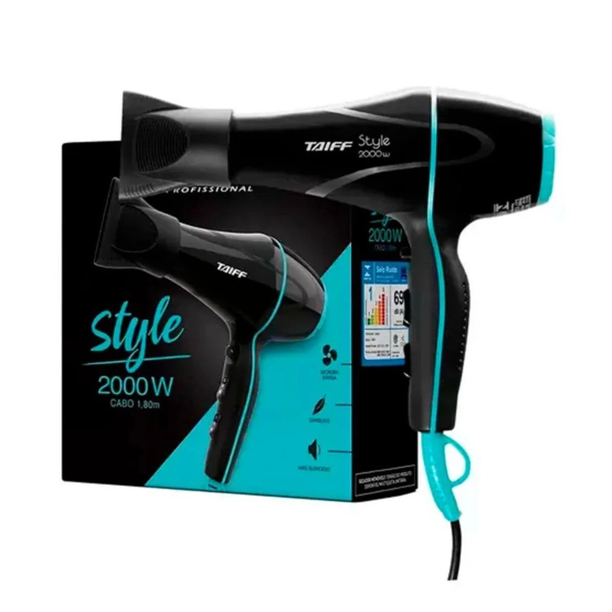 SECADOR TAIFF STYLE PRO 2000W 127V — Taiff | Farmácia Resyla