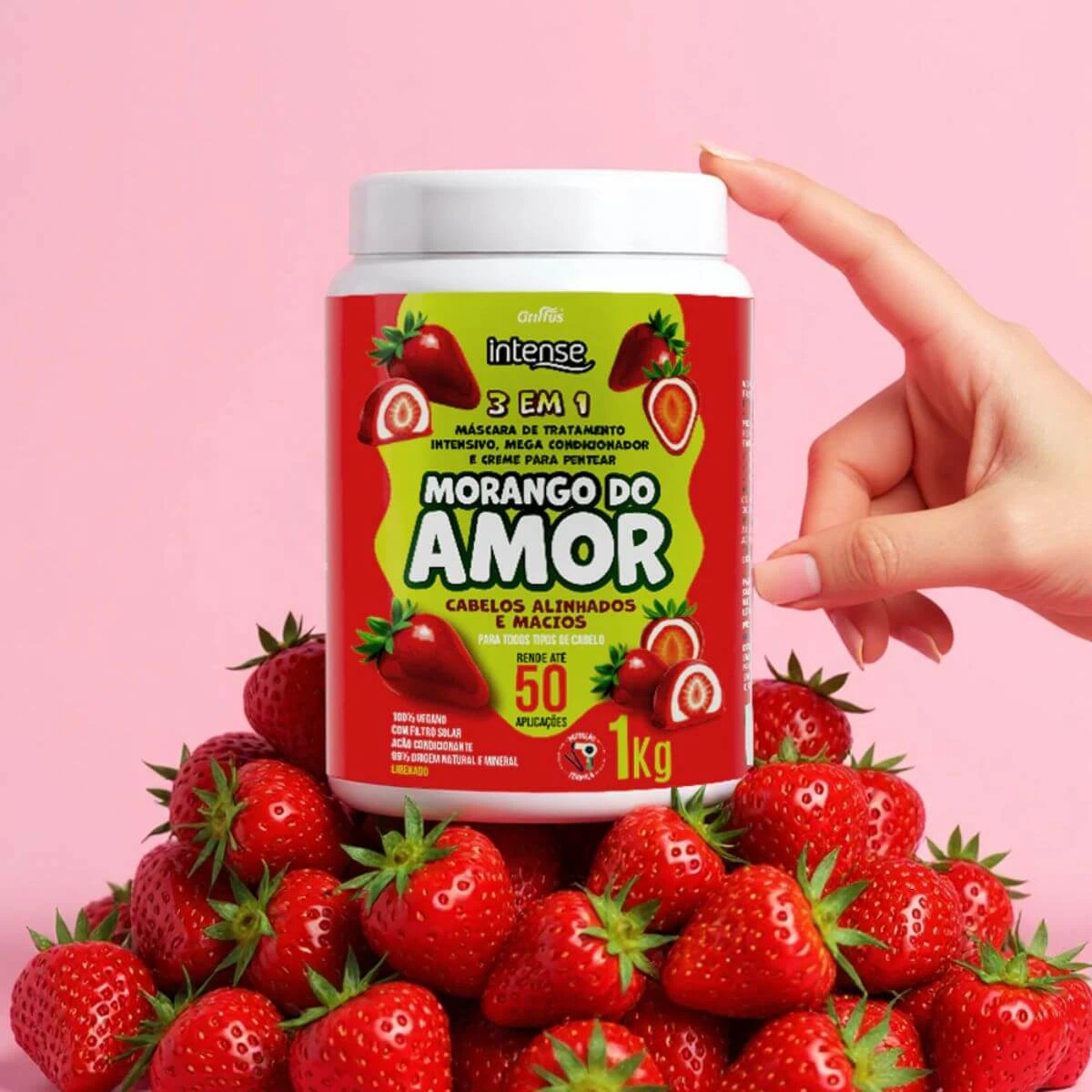 MASCARA GRIFFUS INTENSE MORANGO DO AMOR 1KG — imagem 2 | Farmácia Resyla