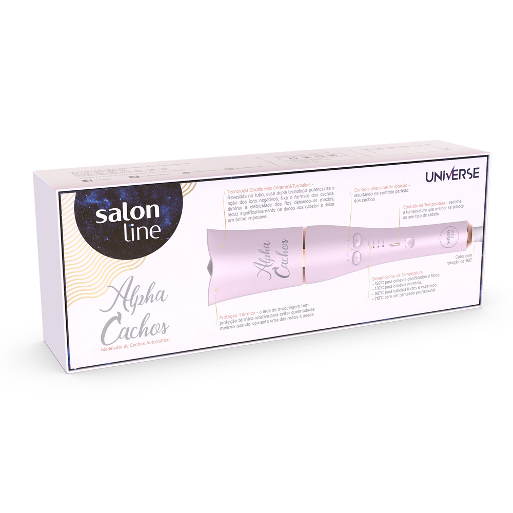 Modelador Alpha Cachos 25mm Bivolt — Salon Line | Farmácia Resyla