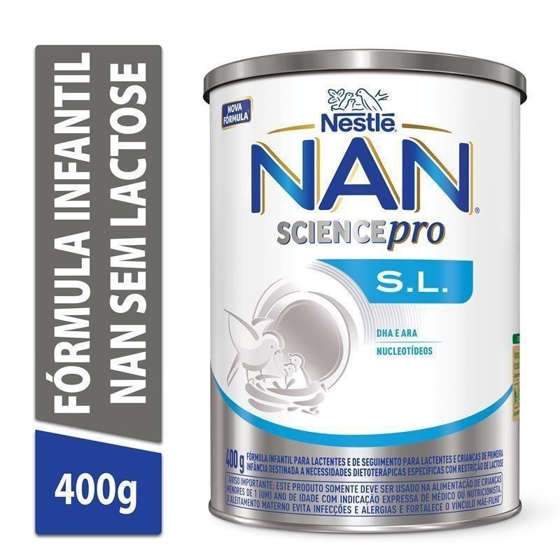 Nan Science Pro S.L. Fórmula Infantil Sem Lactose 0 a 36 meses 400g — Nan | Farmácia Resyla