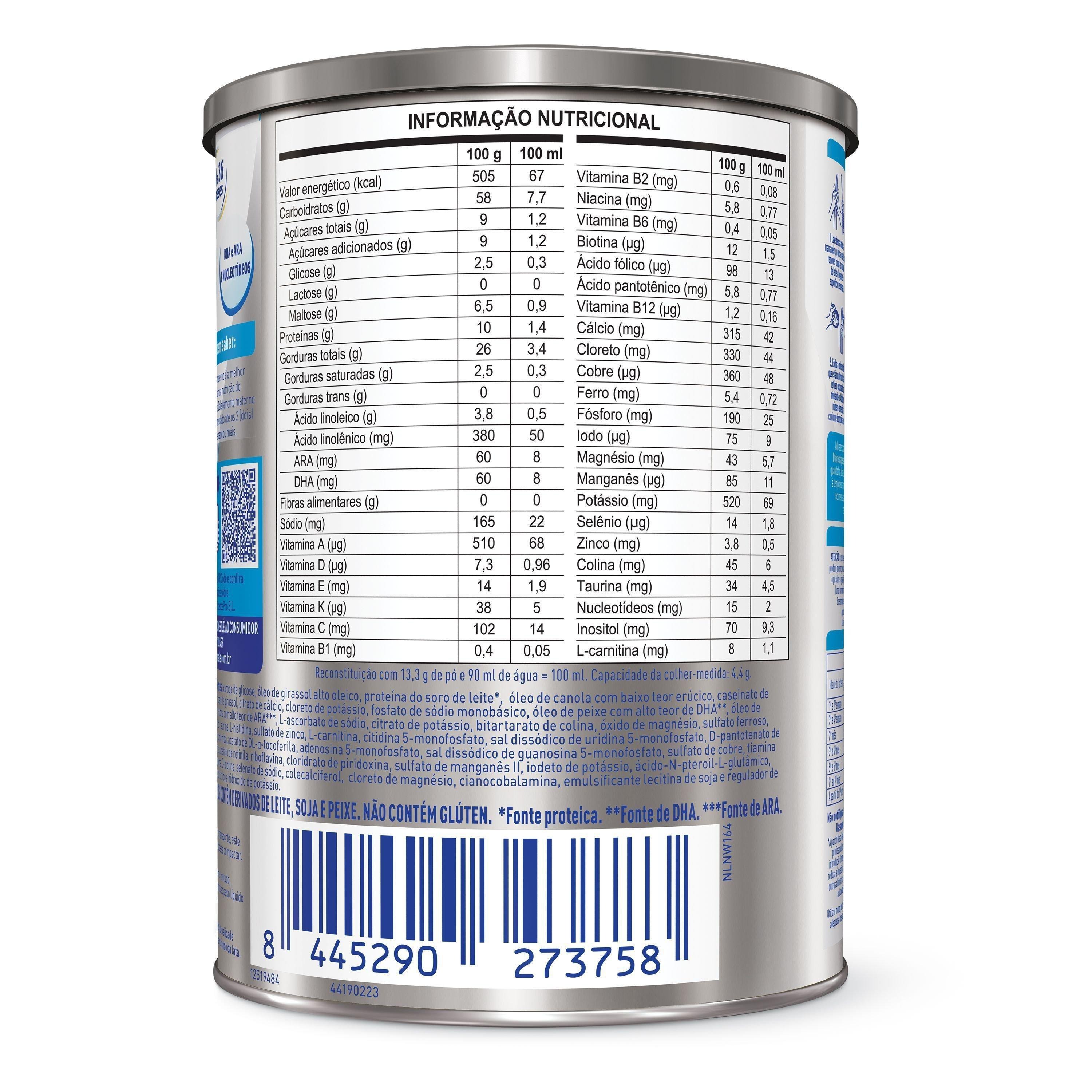 Nan Science Pro S.L. Fórmula Infantil Sem Lactose 0 a 36 meses 400g — imagem 4 | Farmácia Resyla